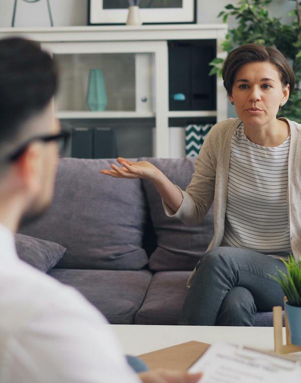 woman in therapy session